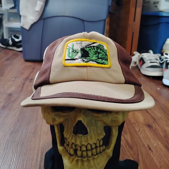 Other Vintage Bass Fishing Patch Snap Trucker Hat Cap Size ONE SIZE - 1 Thumbnail
