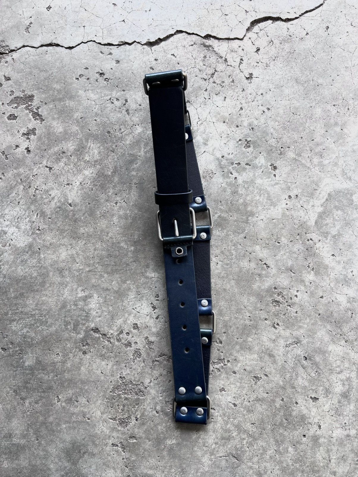 Marithe + Francois Girbaud Very Rare Marithé + François Girbaud Leather Belt Size 32 - 7 Thumbnail