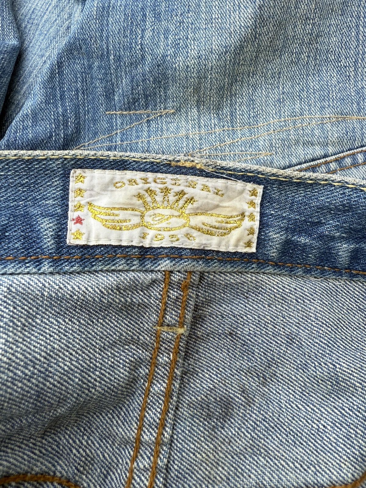 Japanese Brand × Kapital JAPAN BRAND CRIGINAL DISTRESS PATCHWORK KURT COBAIN DESIGN Size US 30 / EU 46 - 9 Thumbnail