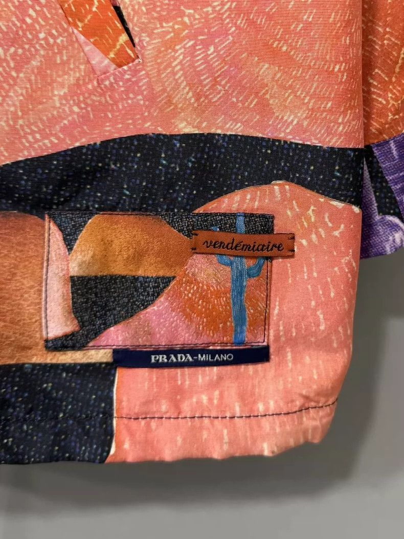 Prada Prada Size 38 Show style art print zipper jacket 2502-Nex Size US S / EU 44-46 / 1 - 4 Thumbnail