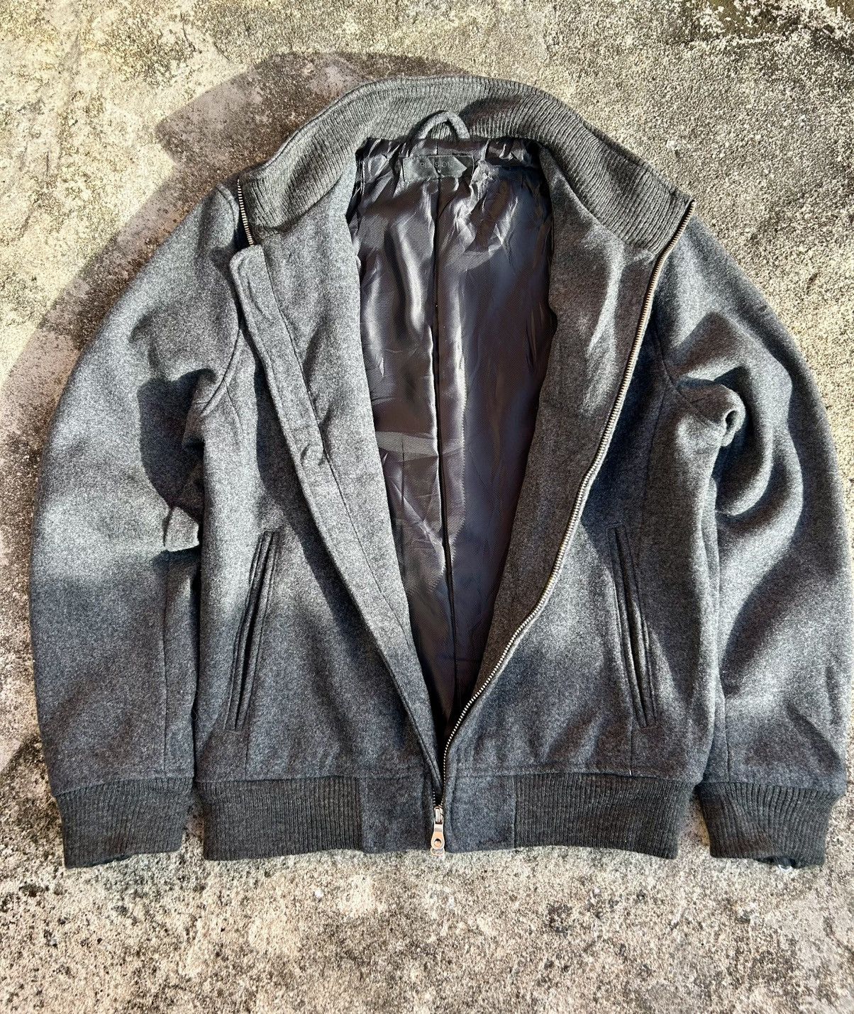 Other Plus One Wool Blend Casual Jacket With A Stand-Up Collar Size US M / EU 48-50 / 2 - 7 Thumbnail