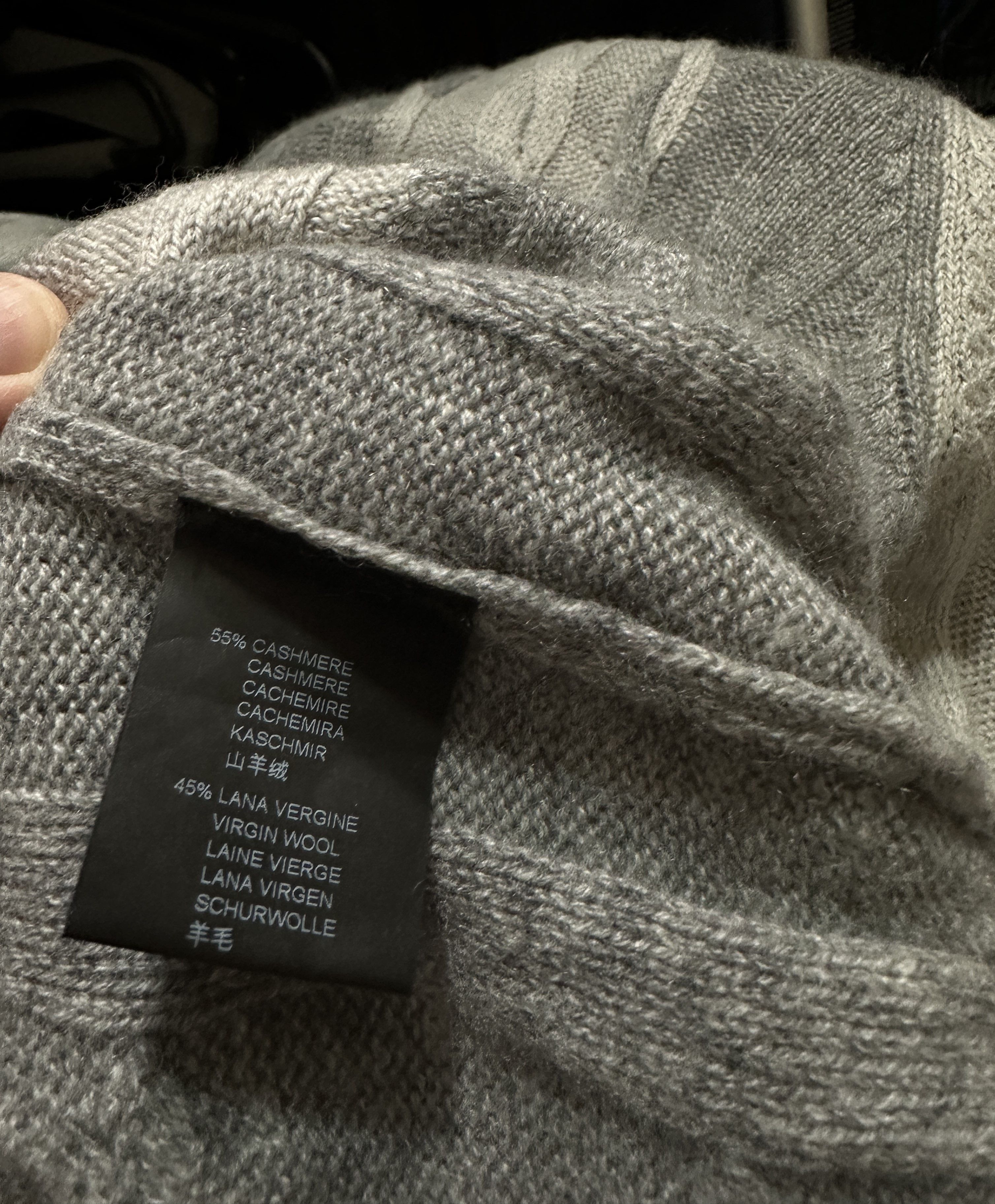 Corneliani Cashmere jumper grey Size US L / EU 52-54 / 3 - 5 Thumbnail