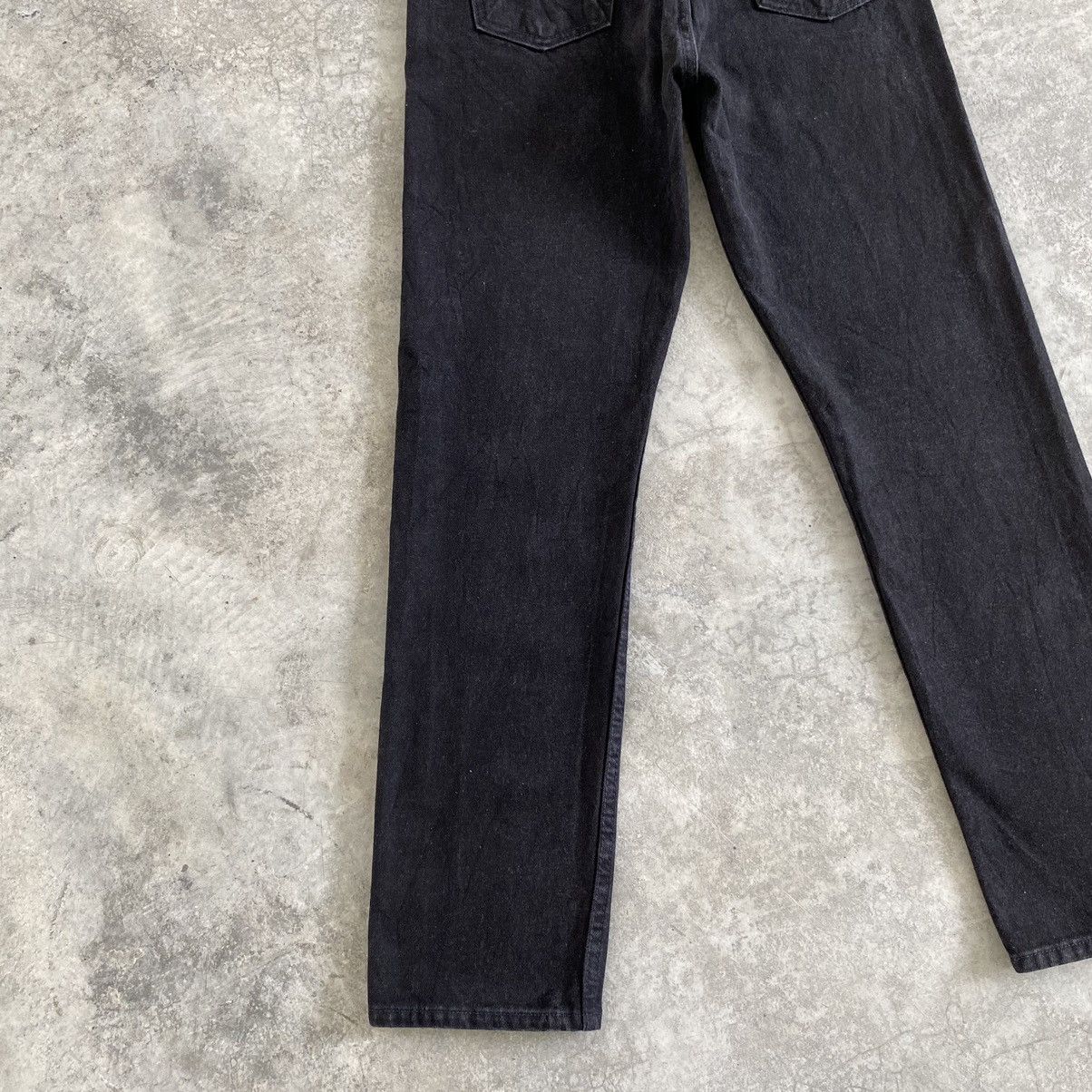 Levi's VTG 1995 Levis 505 Orange Tab Straight Leg Black Denim Size US 31 - 18 Thumbnail