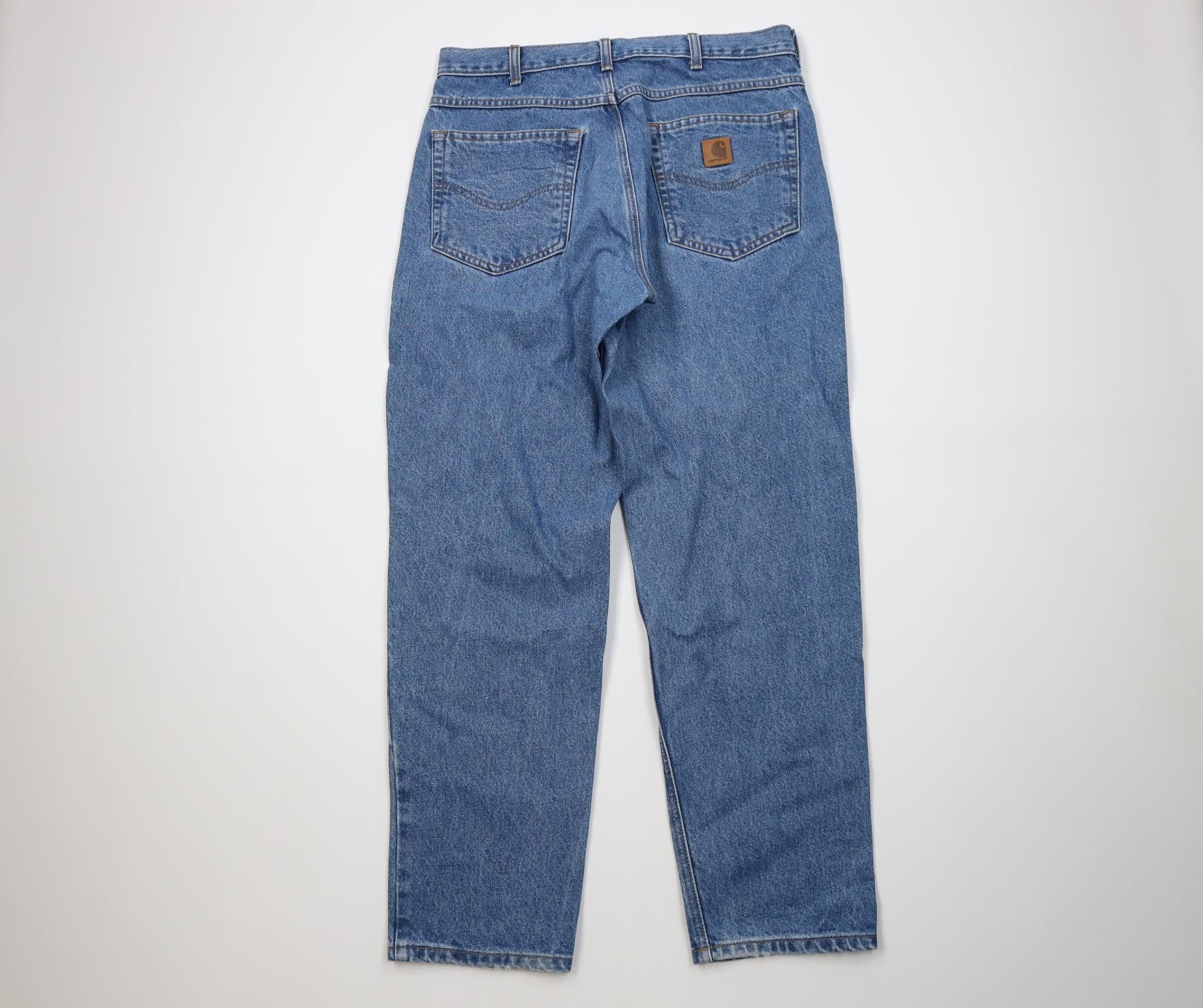 Carhartt Vintage Y2K Carhartt Relaxed Fit Denim Jeans Blue Cotton Size US 34 / EU 50 - 10 Thumbnail