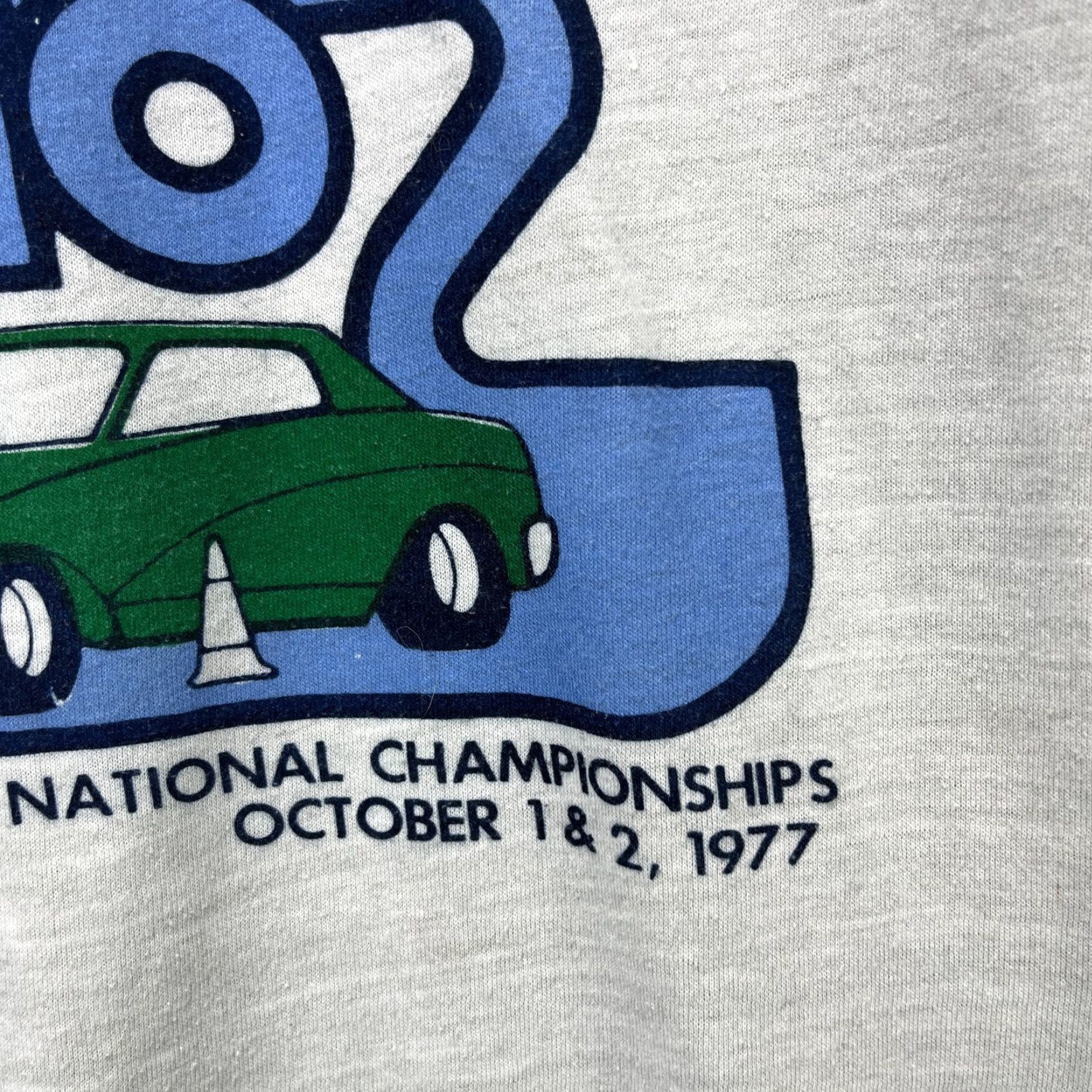 Vintage VINTAGE Car T Shirt Large L White Texas Fort Worth Olo Single Stitch 1970s Racing Men Shirts Size US L / EU 52-54 / 3 - 6 Thumbnail