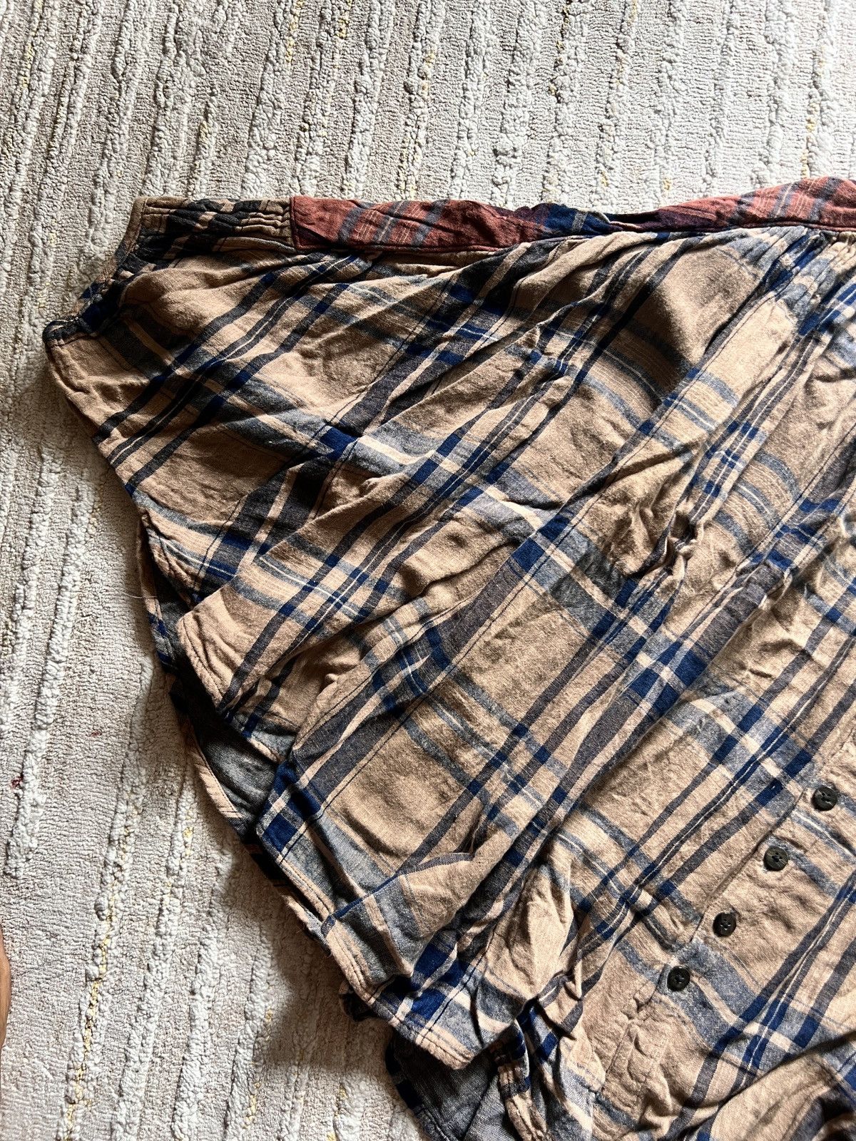 Kapital Kapital Checkered Poncho Button Up Shirt Size US S / EU 44-46 / 1 - 19 Thumbnail