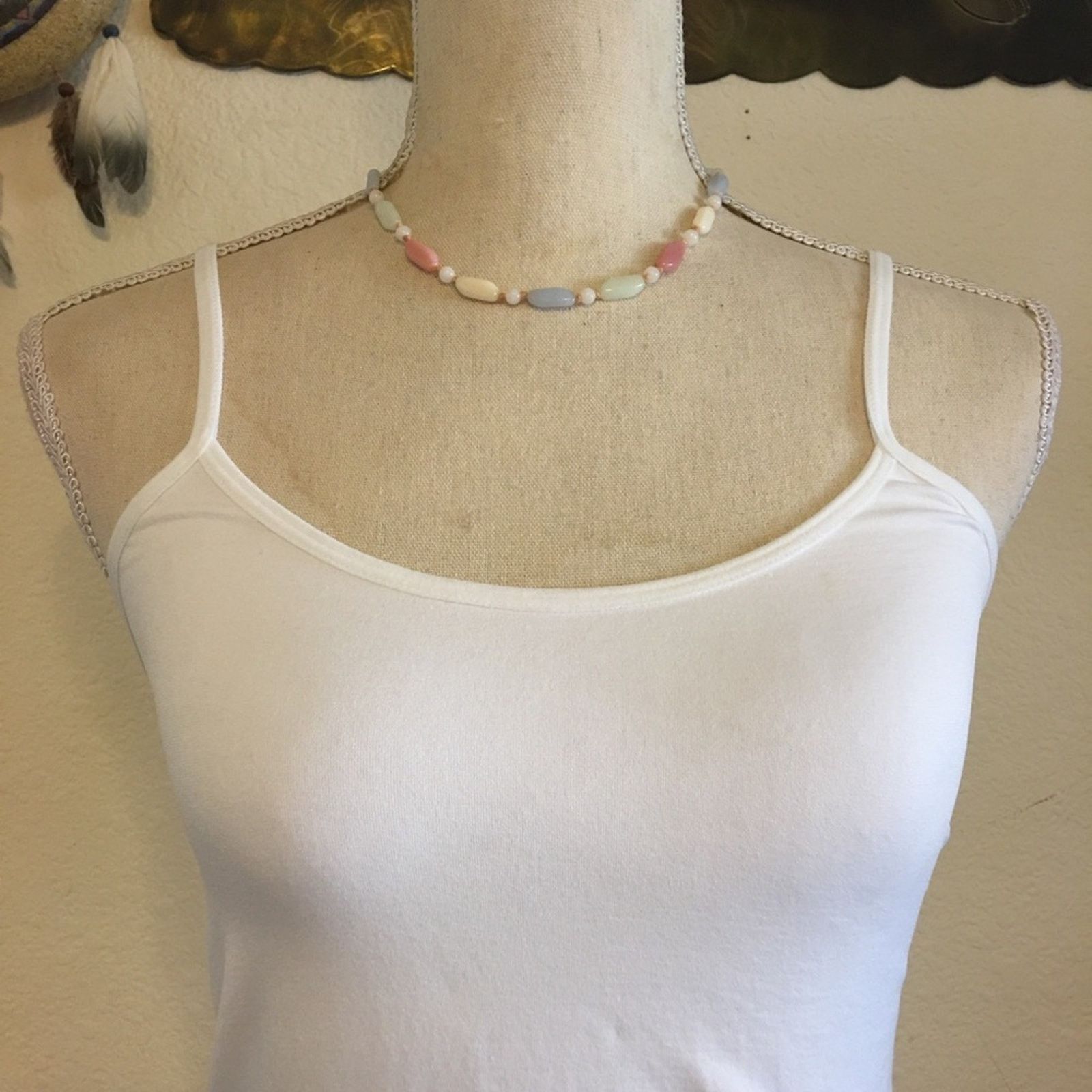 Vintage Vintage 70s knotted agate bead choker necklace Size ONE SIZE - 3 Thumbnail