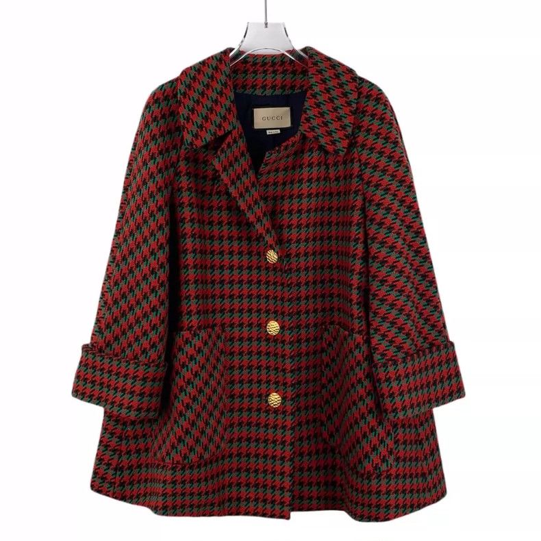 Gucci Gucci Color-matched lapel single-breasted wool coat 2504-Ne Size XS / US 0-2 / IT 36-38 - 1 Thumbnail
