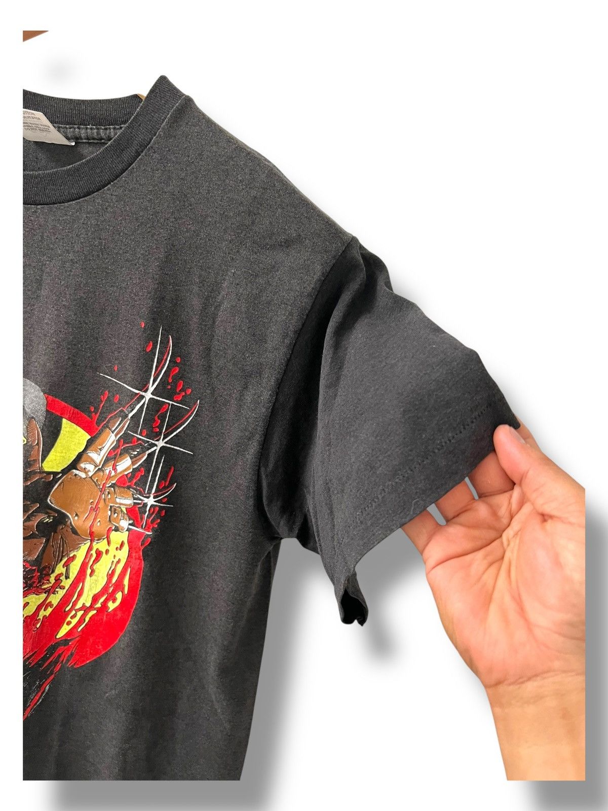 Star Of Hollywood VINTAGE 80s FREDDY KRUEGER A NIGHTMARE 4 HORROR MOVIE SHIRT Size US L / EU 52-54 / 3 - 9 Thumbnail