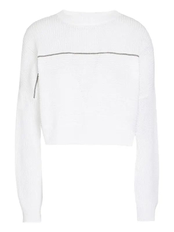 o1y0825 Crewneck Sweater in White