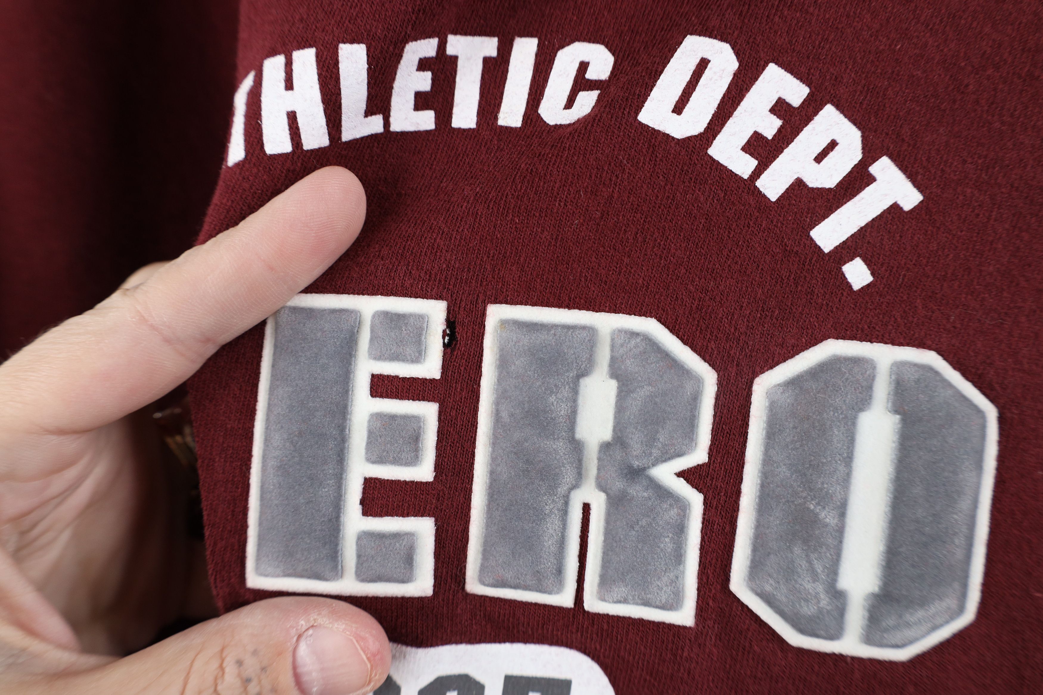 Aeropostale × Vintage Vintage 90s Aeropostale Spell Short Sleeve T-Shirt Red USA Size US XL / EU 56 / 4 - 8 Thumbnail