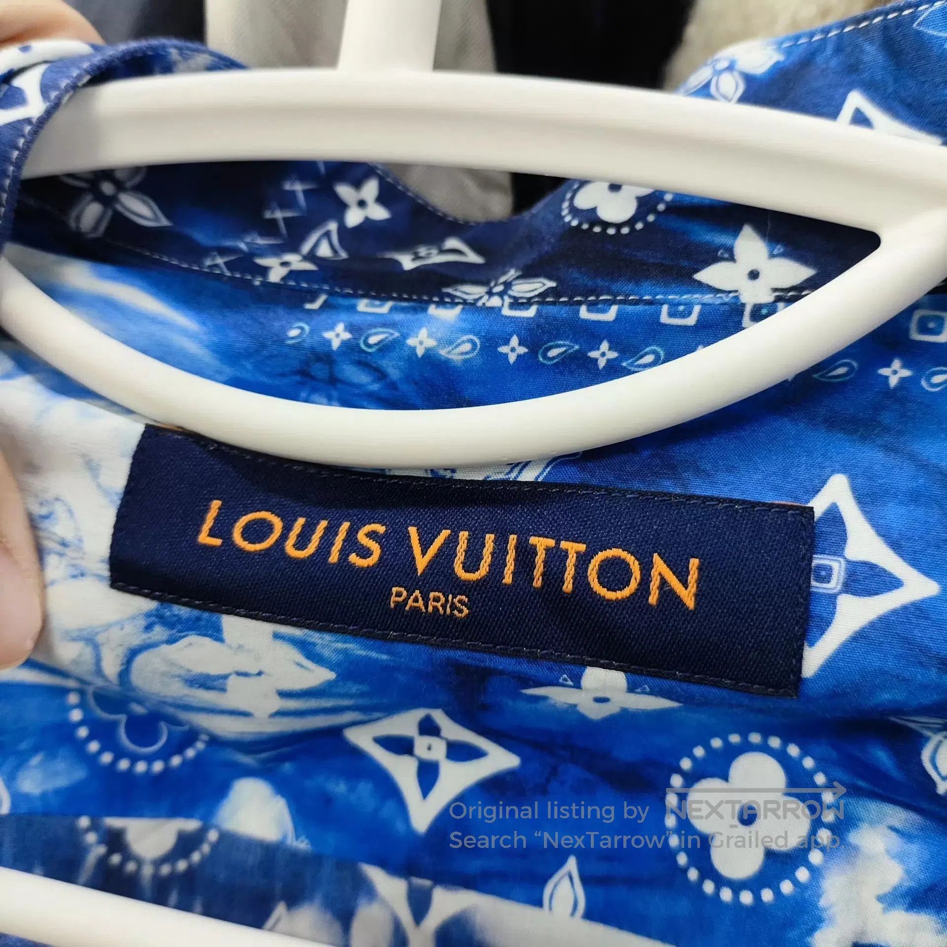 Louis Vuitton Blue Printed Short Sleeve Button. Size US XXL / EU 58 / 5 - 2 Thumbnail