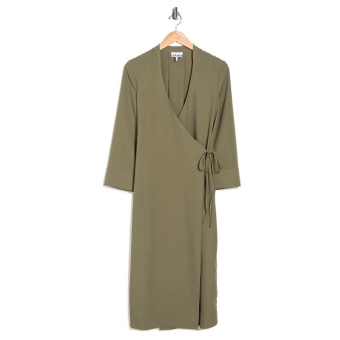 Ganni heavy crepe outlet blazer dress