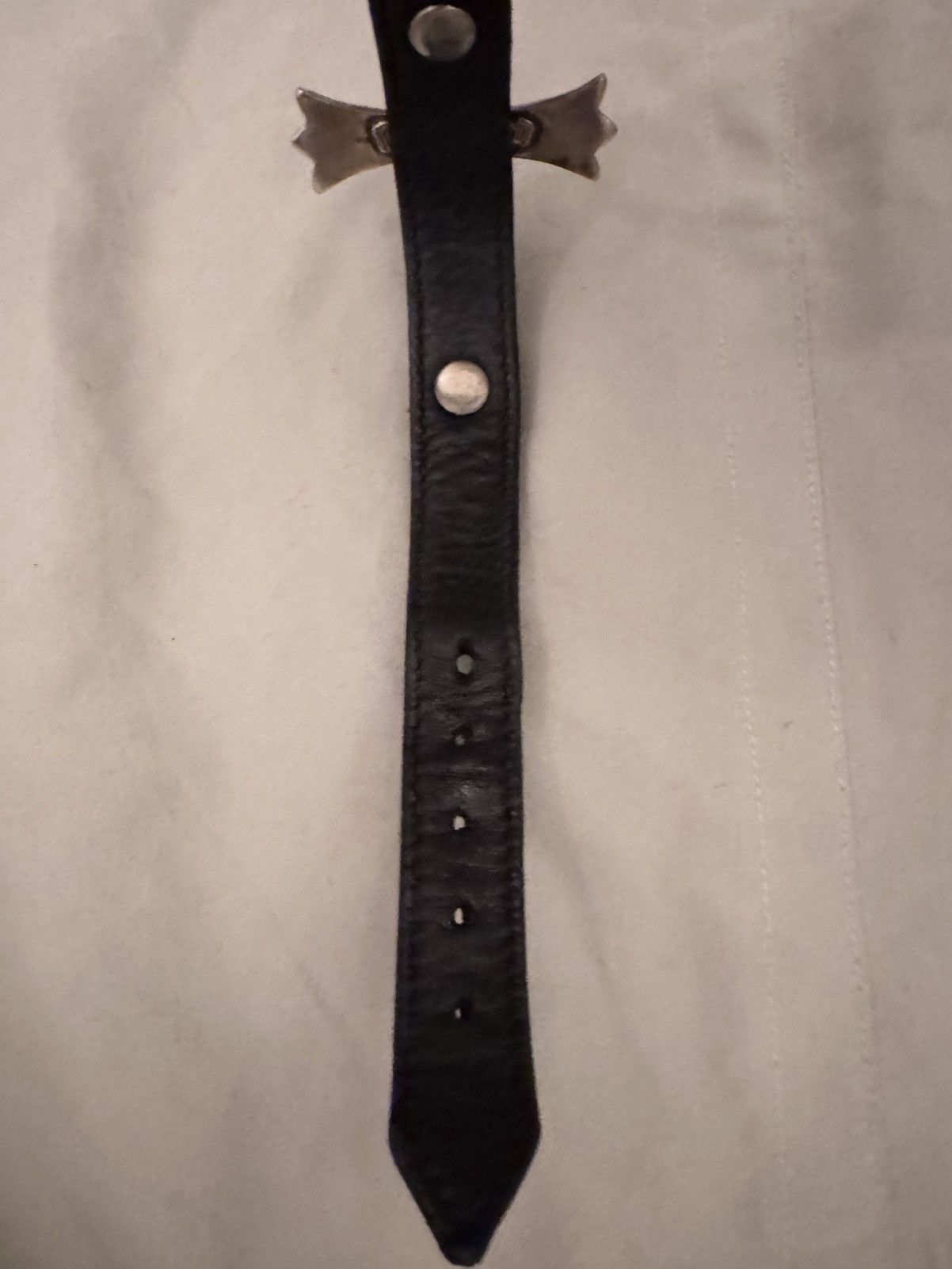 Chrome Hearts Chrome Hearts Cross Gunslinger Leather Bracelet Size ONE SIZE - 5 Thumbnail