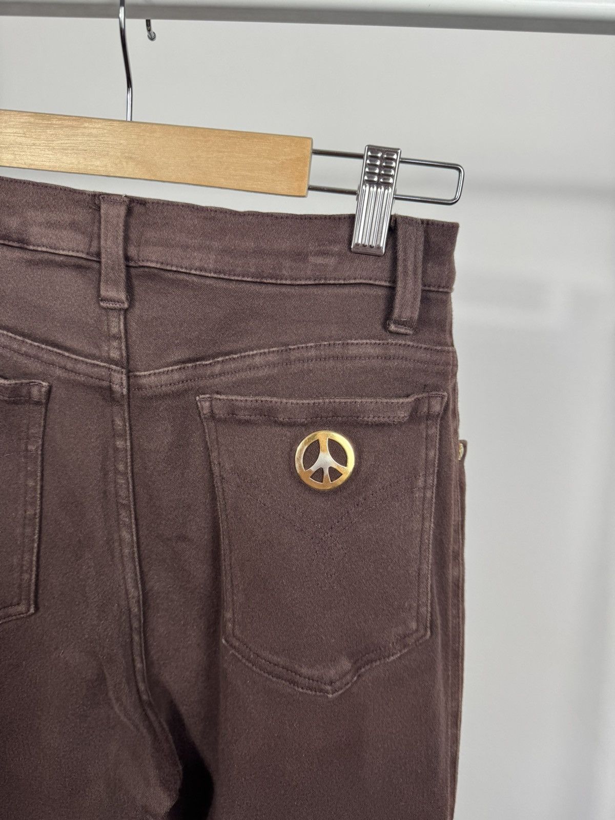 Moschino Vintage Moschino Stretch Jeans Brown Slim Fit Women’s Size 27" / US 4 / IT 40 - 5 Thumbnail