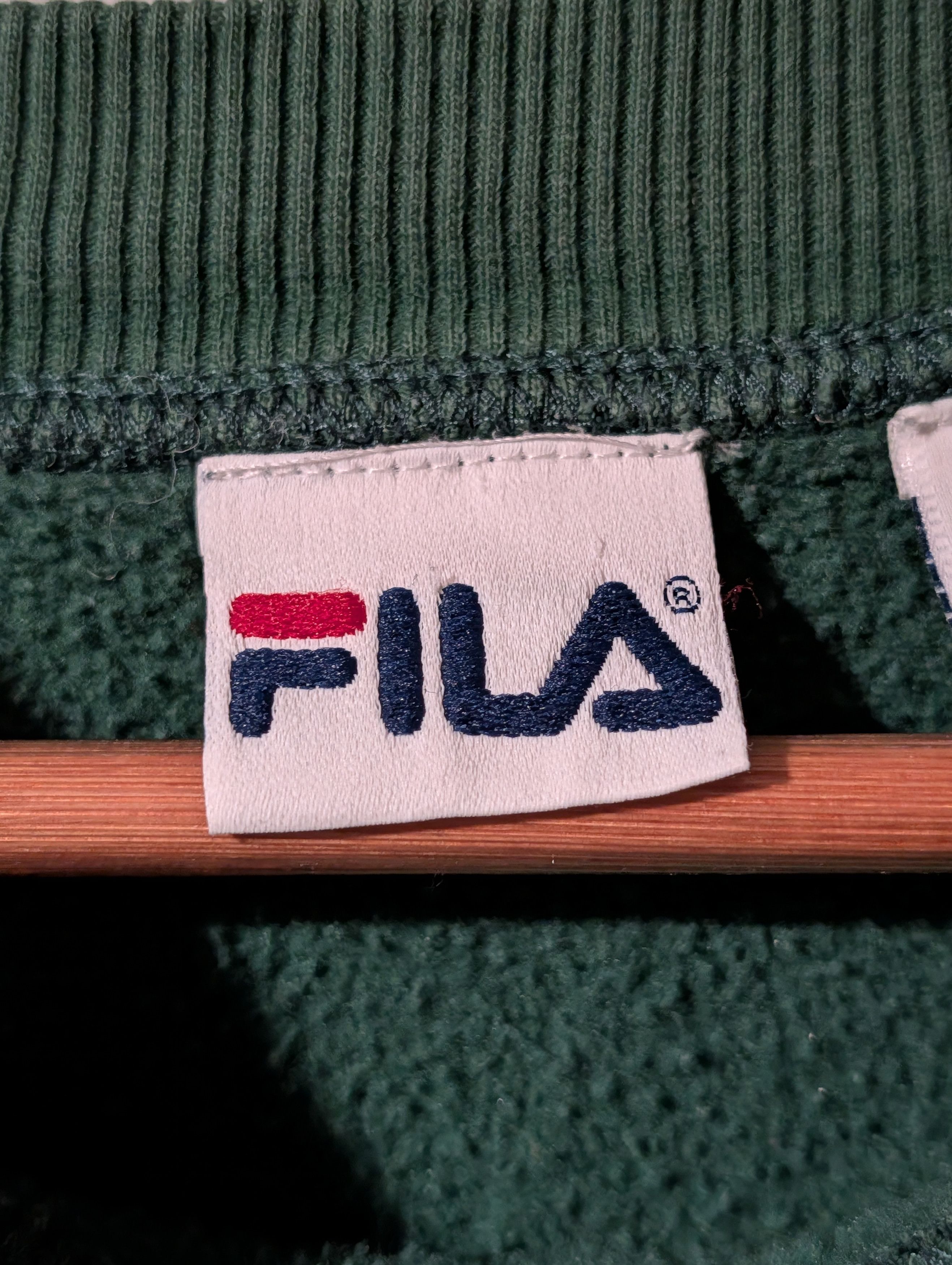 Fila Vintage 90s Fila Spell Out Logo Green Large Sweatshirt Size US L / EU 52-54 / 3 - 4 Thumbnail