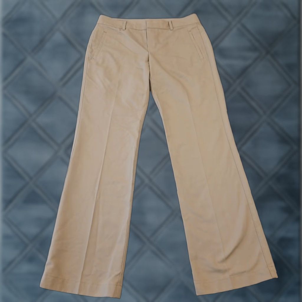 Eddie Bauer Eddie Bauer Pants Womens Size 6 Beige Herringbone Mercer Fit Bootcut Pockets Size 28" / US 6 / IT 42 - 1 Thumbnail