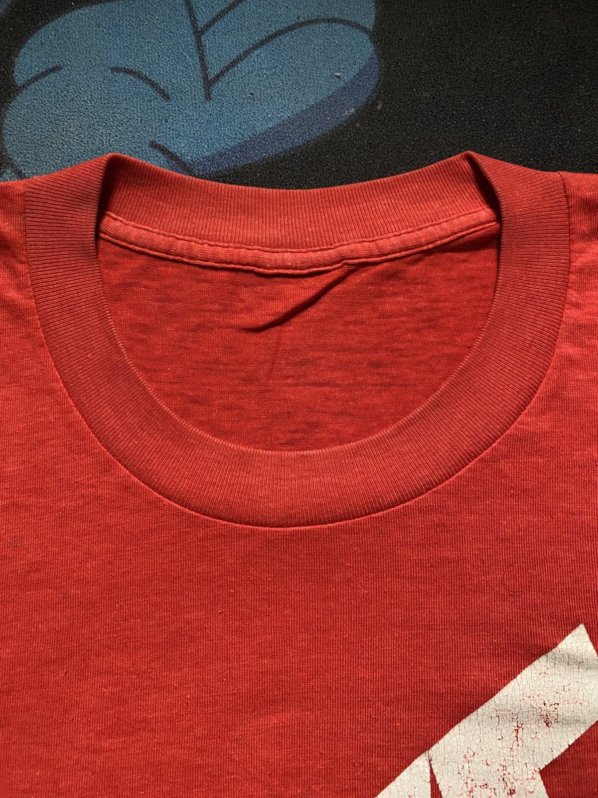 Nike Nike 80s Cotton Rayon Blend Paper Thin Big Swoosh Logo Shirt Size US L / EU 52-54 / 3 - 5 Thumbnail