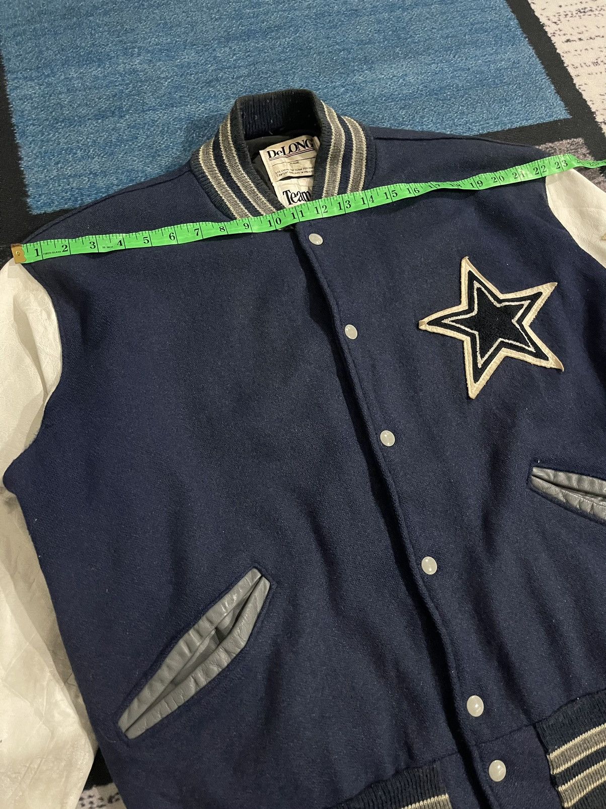 NFL Vintage Delong Nfl Cowboys Varsity Jacket Size US XL / EU 56 / 4 - 21 Thumbnail