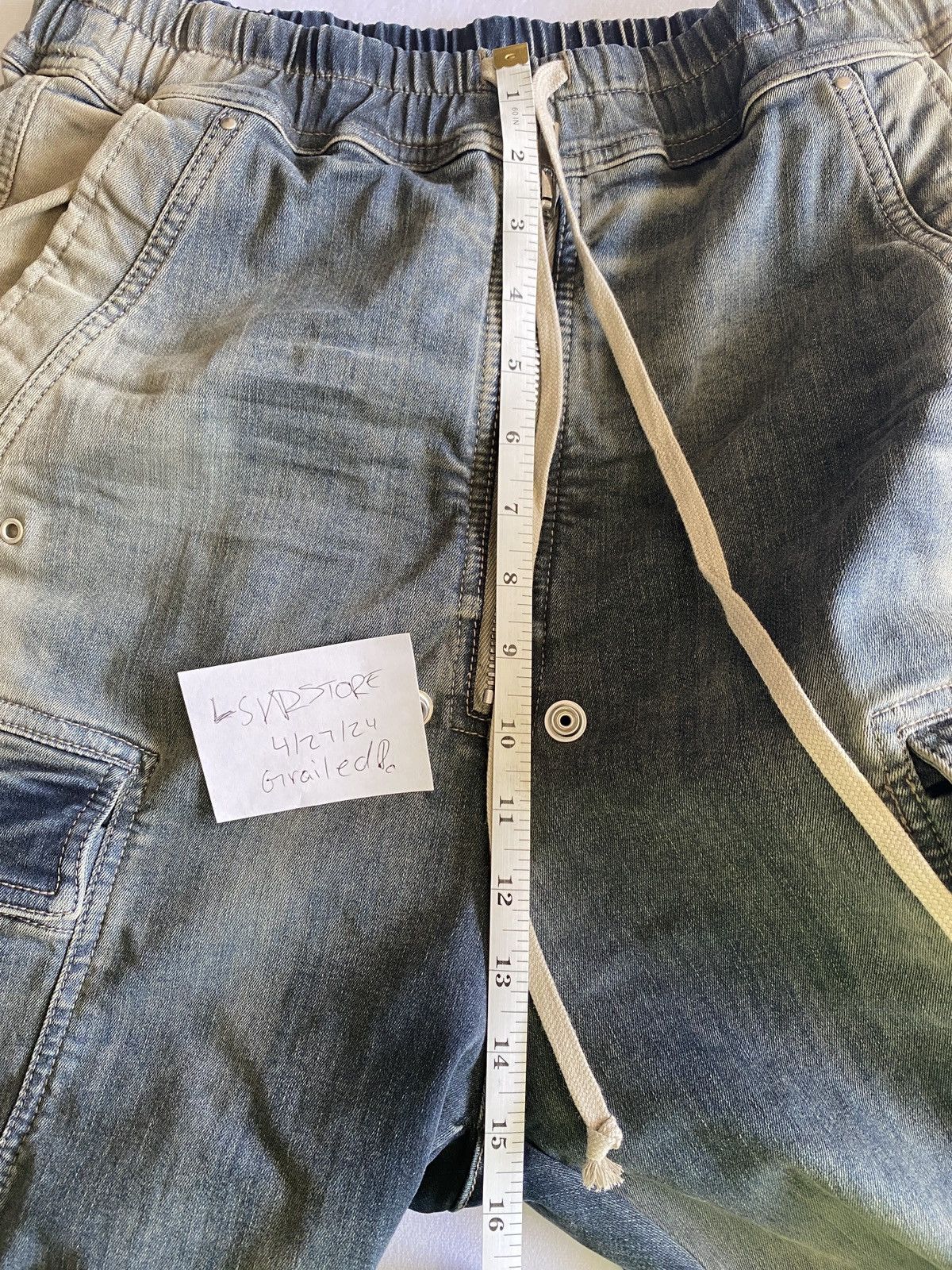 Rick Owens Rick Owens Double Cargo Jumbo Belas EDFU23 Mineral Pearl 48 Size US 32 / EU 48 - 16 Thumbnail