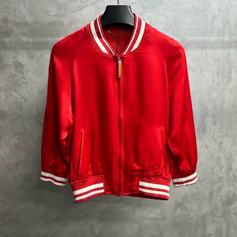 Louis Vuitton Louis Vuitton Red embroidered logo jacket Size US S / EU 44-46 / 1 - 1 Thumbnail