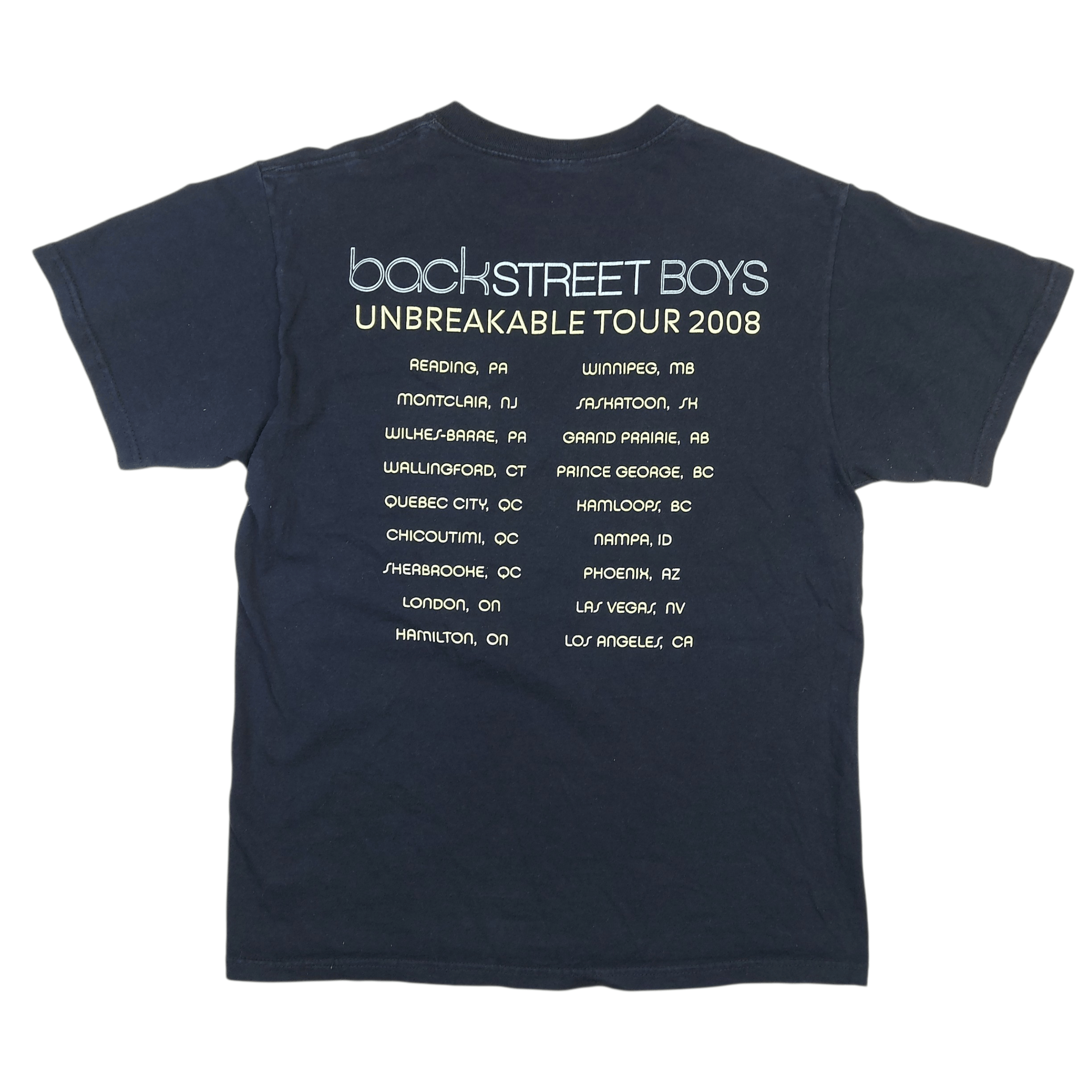 Band Tees Vintage 2008 Backstreet Boys Band Unbreakable Tour TEE Size US M / EU 48-50 / 2 - 3 Thumbnail
