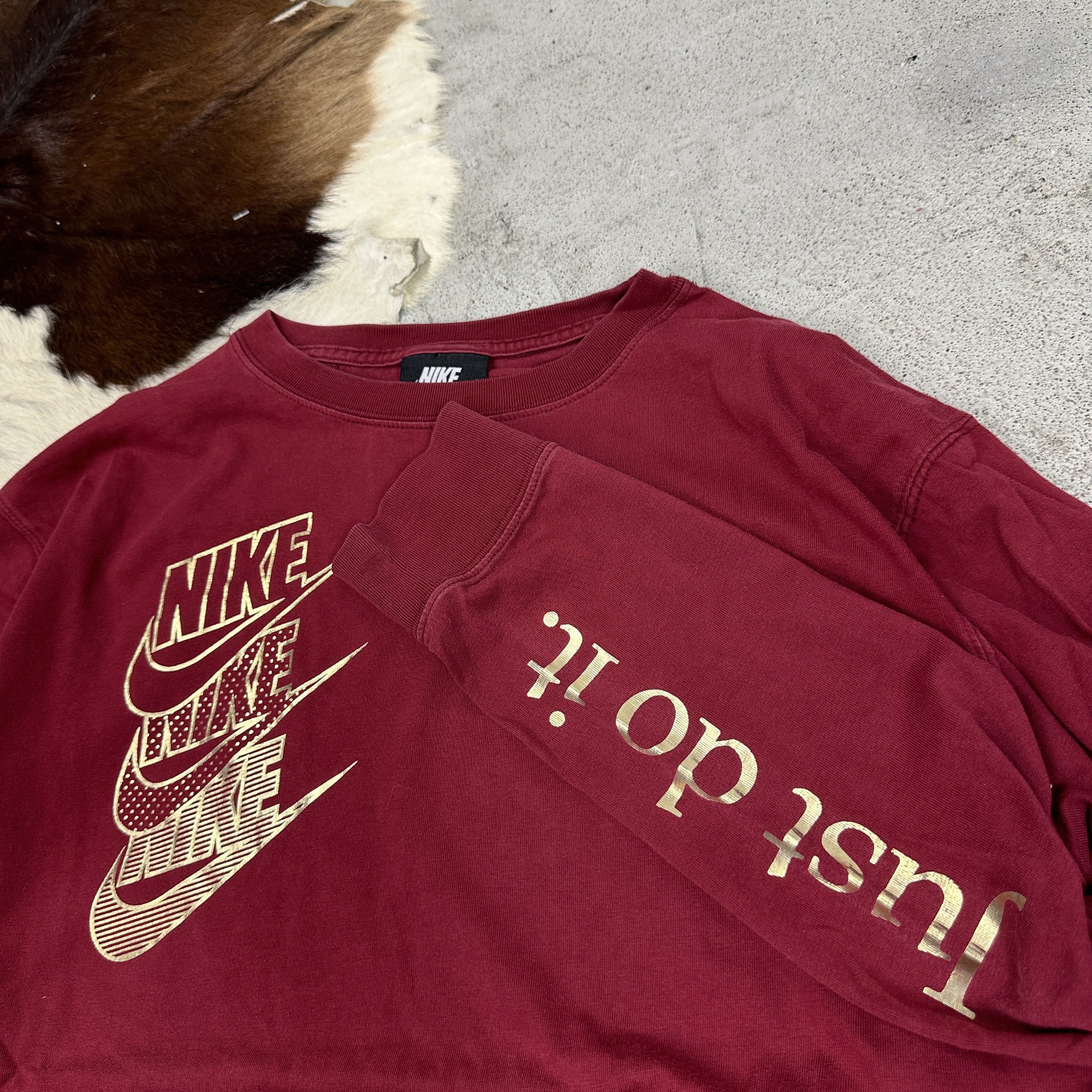 Nike × Vintage Vintage Sportswear Streetwear Nike 00s Longsleeve Size US S / EU 44-46 / 1 - 2 Thumbnail