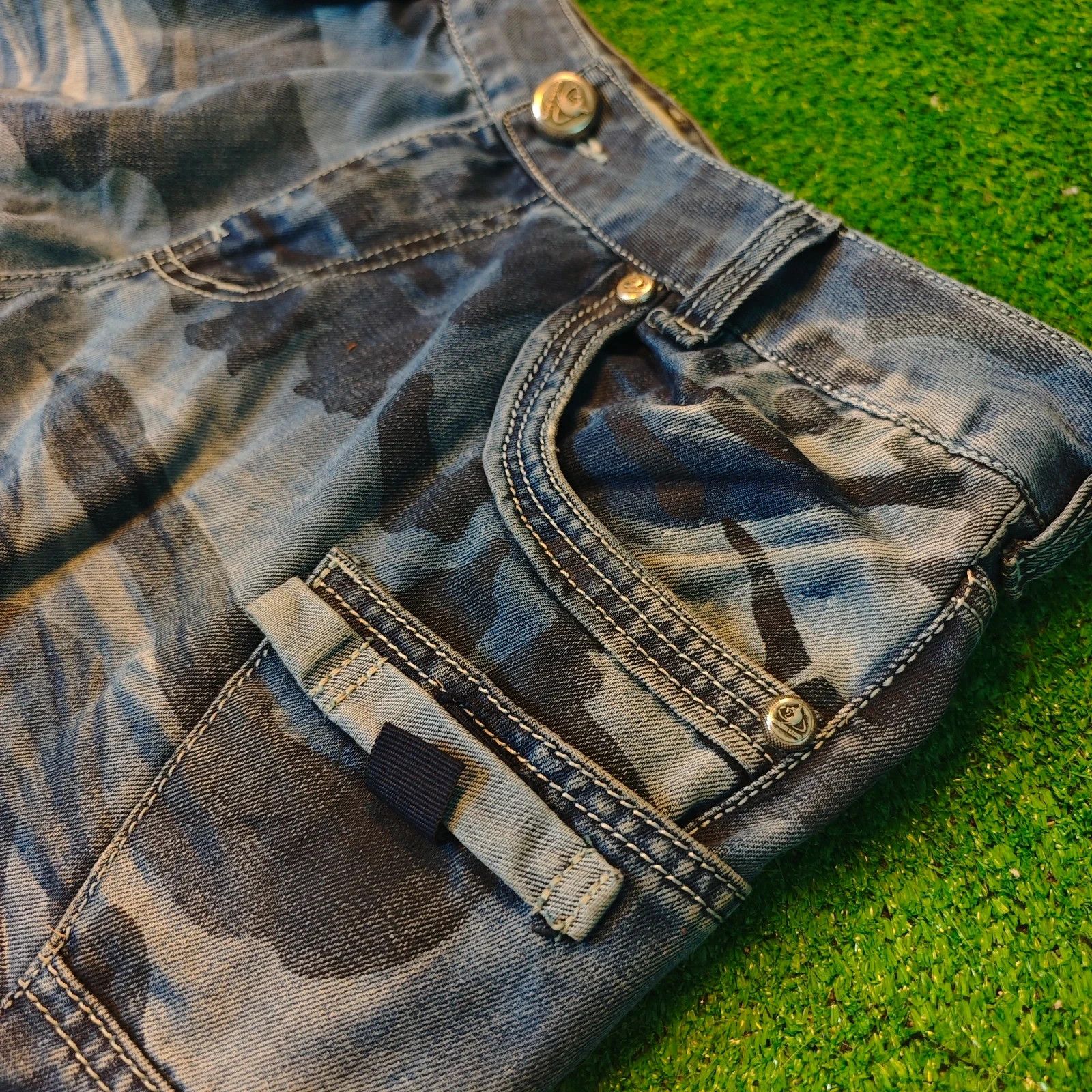 Other Kosmo Lupo Jeans Mens 32x32 Blue Straight acid overdye wash Size US 32 / EU 48 - 10 Thumbnail