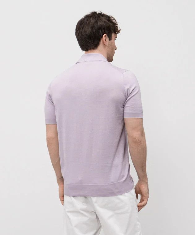Brunello Cucinelli o1y0526 Polo Shirt in Lilac Size US XS / EU 42 / 0 - 3 Thumbnail
