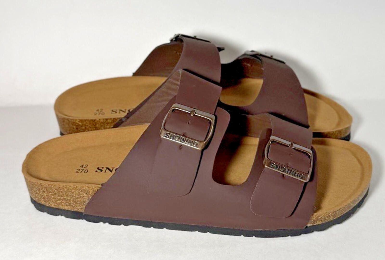 Other SNOWIND Goodsnumber Women's Clogs Shoes Sandals Brown 5889 Size US 11 / IT 41 - 1 Thumbnail