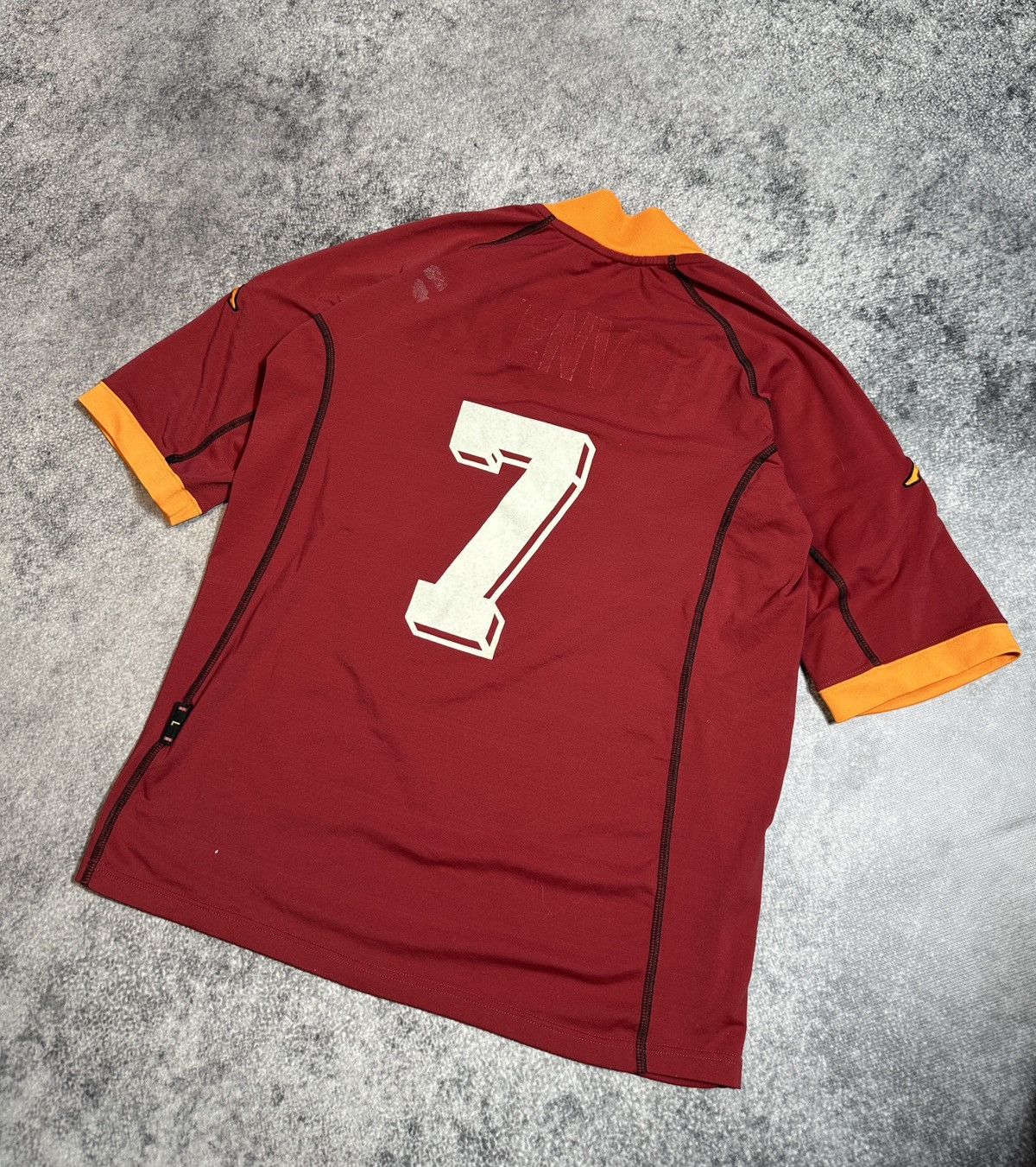 Kappa × Vintage Vintage Kappa Roma 7 Soccer Jersey Blokecore Style Rare USA Size US L / EU 52-54 / 3 - 6 Thumbnail