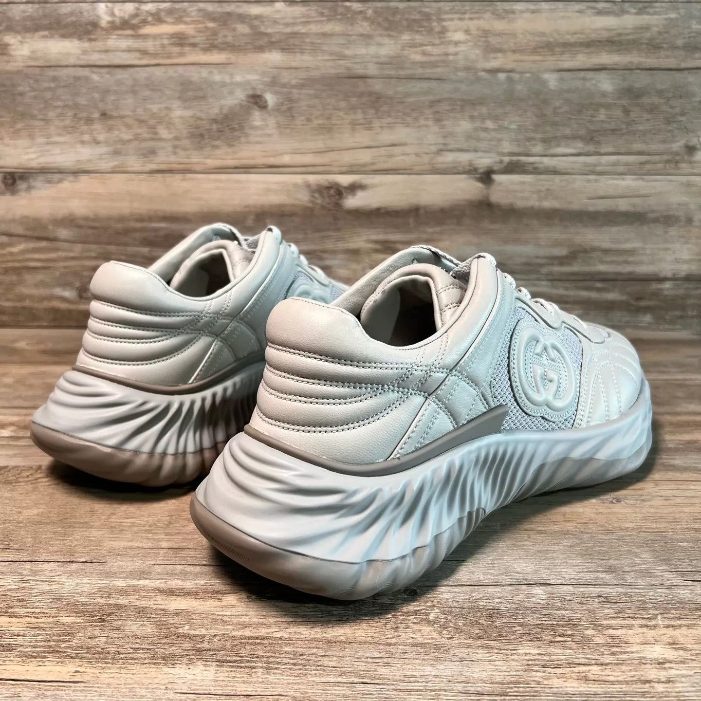 Gucci GUCCI Ripple GG Dad Sneaker Gray UK9/EU43 98New Size US 10 / EU 43 - 3 Thumbnail