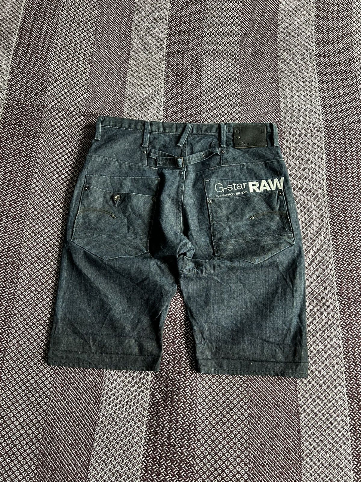 G-Star × Vintage Vintage G-star Raw GS Blade Embro Loose Denim Shorts Size 33 Size US 33 - 1 Thumbnail