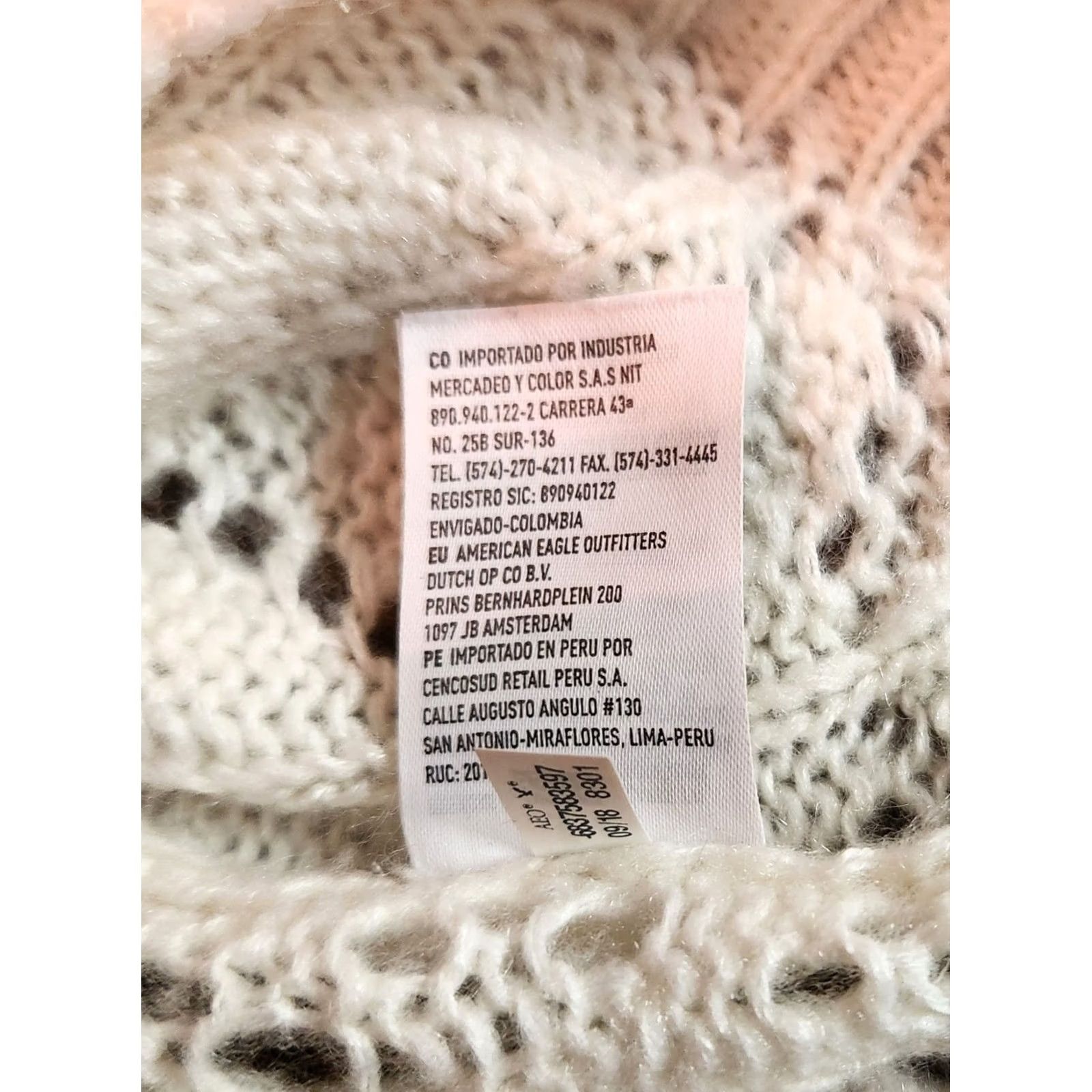 American Eagle Outfitters American Eagle Outfitters Sweater Shirt Women’s Small V-Neck Open Knit Ivory Cream Long Sleeve Pullover Boho All Seasons Regular Size S / US 4 / IT 40 - 7 Thumbnail