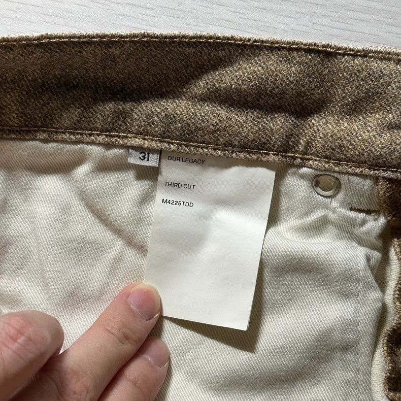 Our Legacy Our LegacyThird Cut Digital Dual Sand Denim Size US 31 - 6 Thumbnail