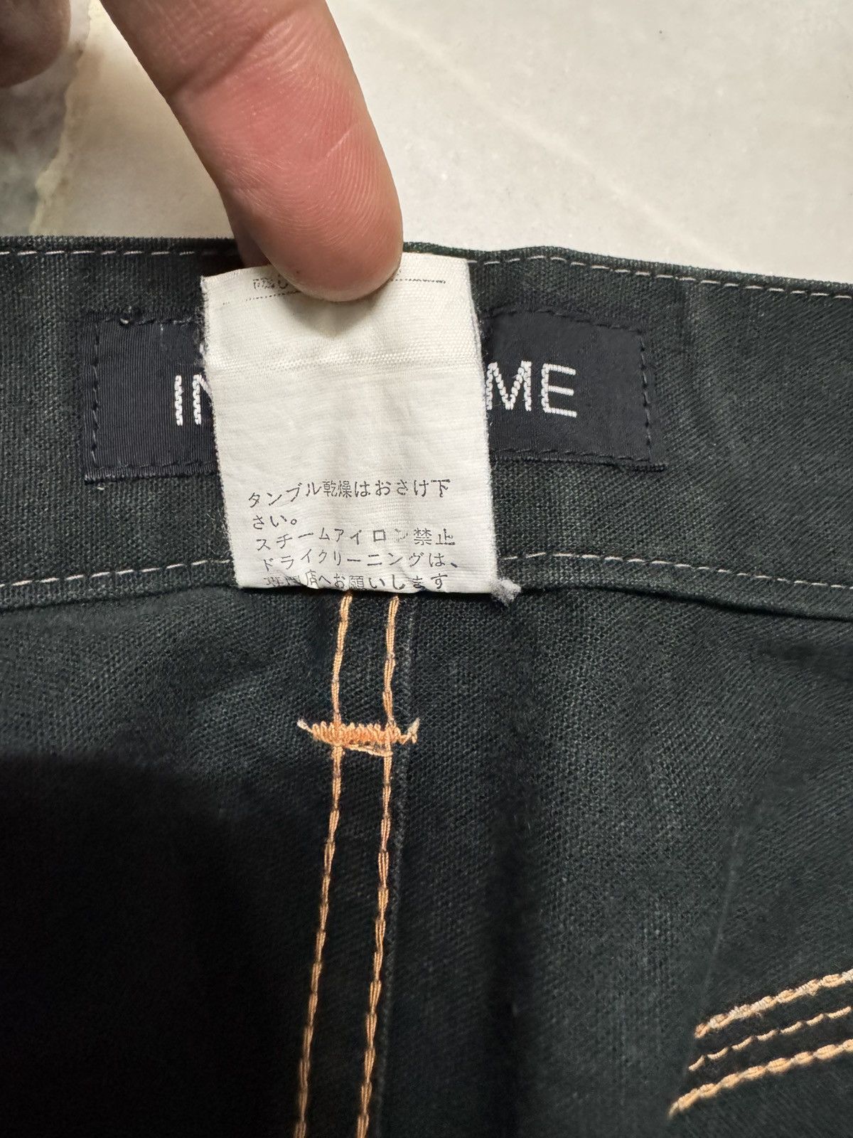 Yohji Yamamoto 💥BAGGY💥YOHJI YAMAMOTO INED HOMME WIDE CASUAL PANTS 90s Size US 29 - 7 Thumbnail