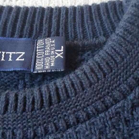 John Weitz John Weitz Hand Framed Knitted Embroidered Vintage Golfer LS Size US XL / EU 56 / 4 - 6 Thumbnail