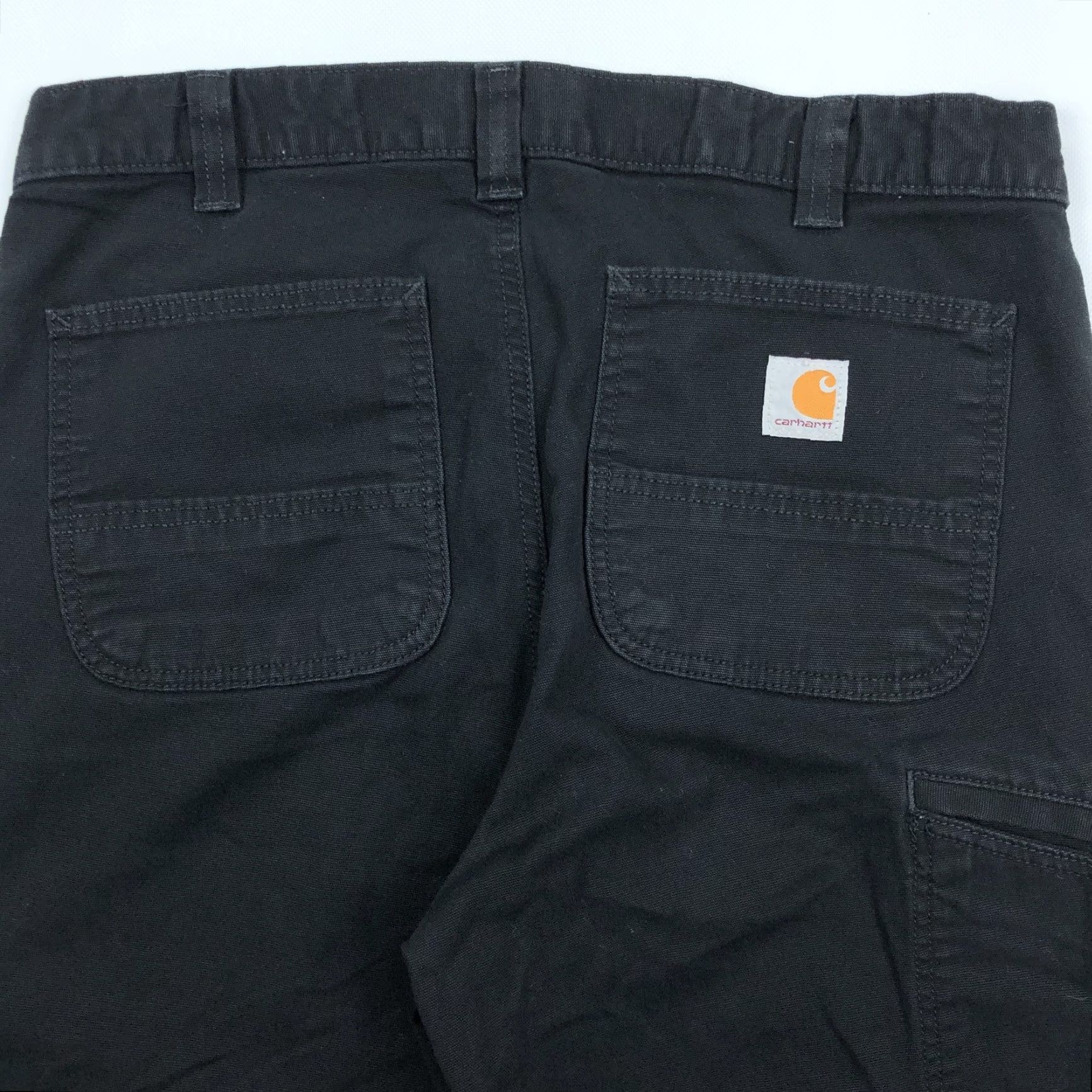 Carhartt Carhartt Men's 34x36 Rugged Flex Relaxed Fit Canvas Work Pants Black BN2291-M Size US 34 / EU 50 - 4 Thumbnail