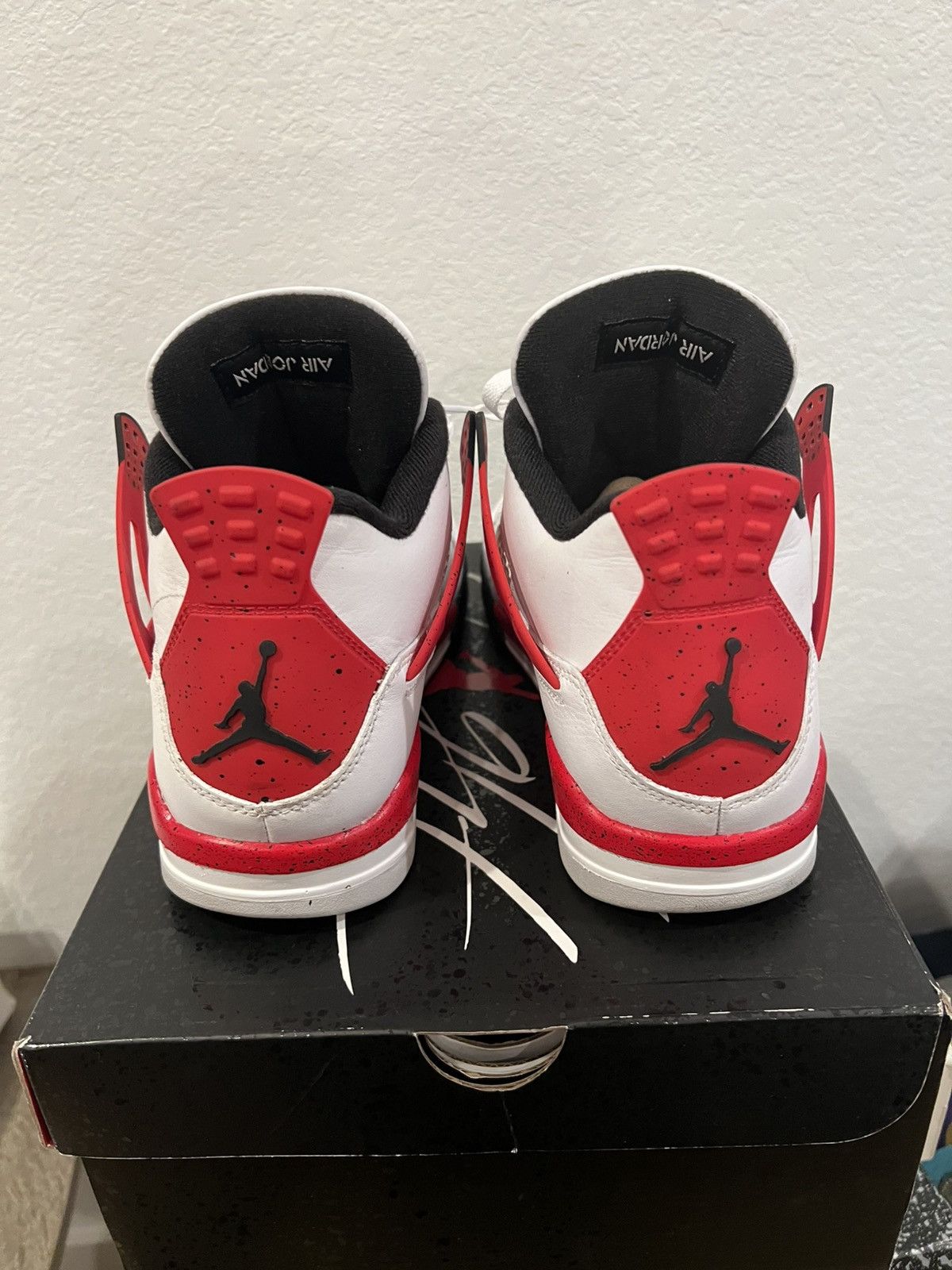Jordan Brand Air Jordan 4 Retro Red Cement Size US 10.5 / EU 43-44 - 4 Thumbnail