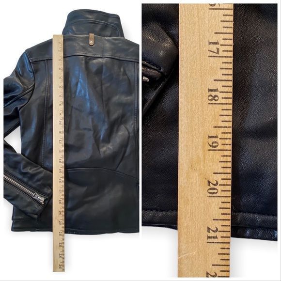 Mackage Mackage Miela-N Belted Leather Moto Jacket, NWT, Size XXS Size XXS / US 00 / IT 34 - 12 Thumbnail