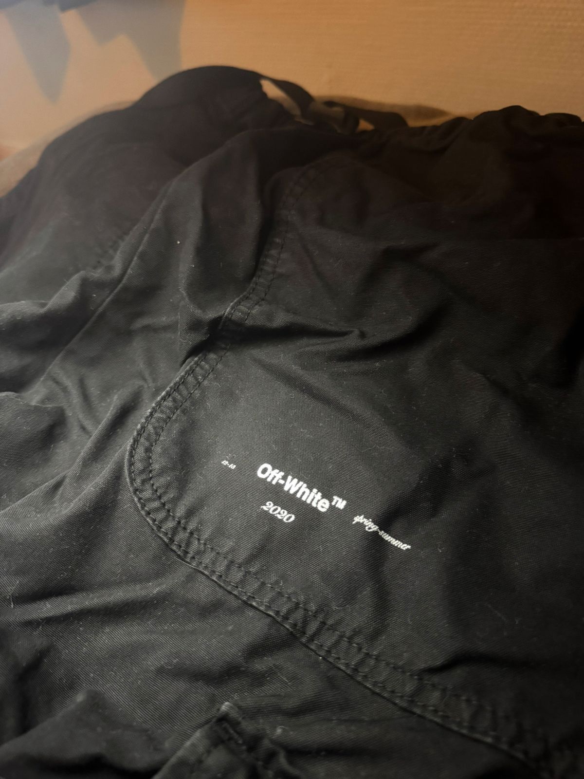 Off-White OFF-WHITE S/S 2020 Parachute Cargo Pants Black Size US 32 / EU 48 - 4 Thumbnail