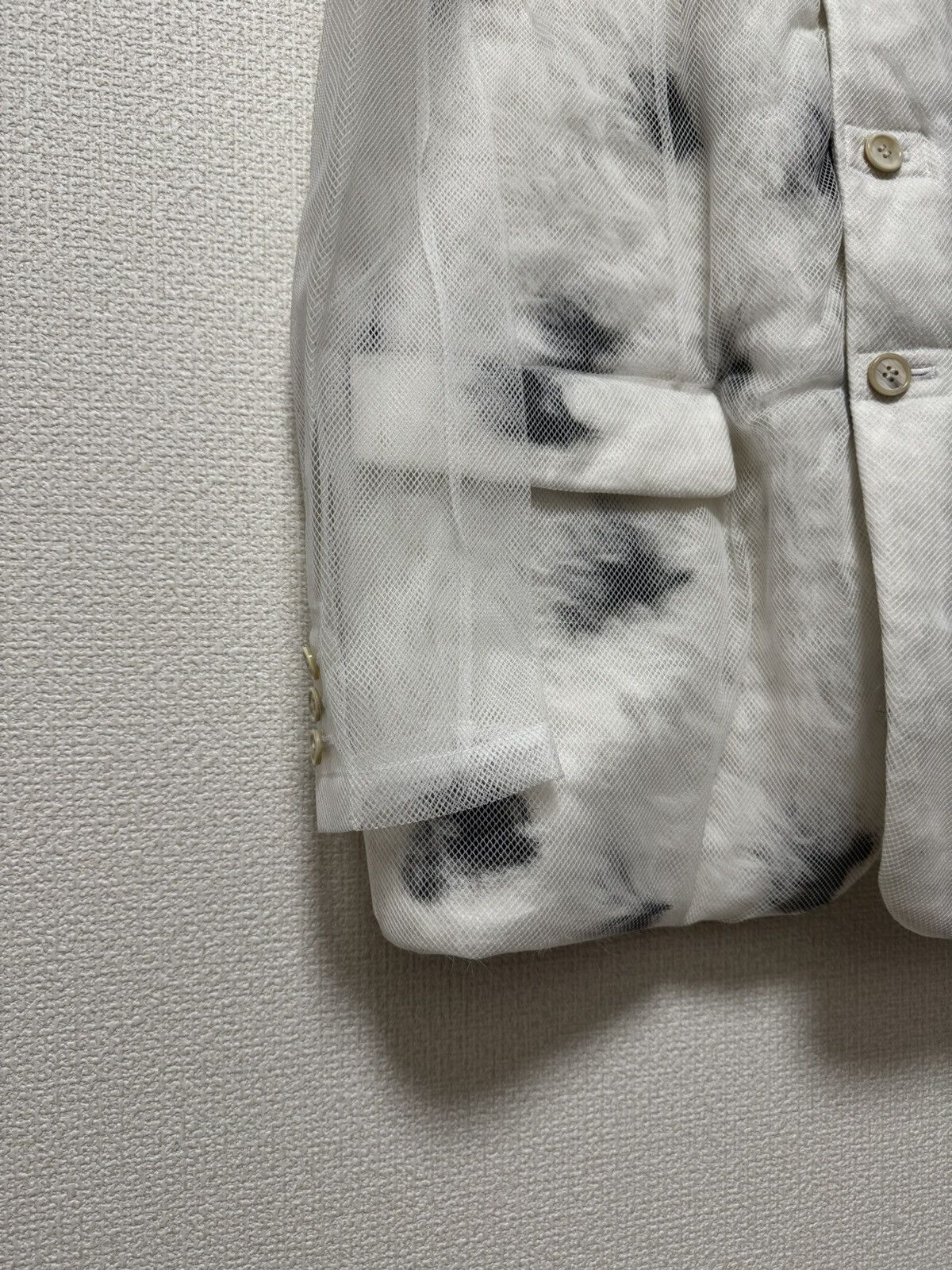 Comme des Garcons SS2025 COMME des GARÇONS Sheer Mesh Overlay Layered Jacket Size S / US 4 / IT 40 - 4 Thumbnail