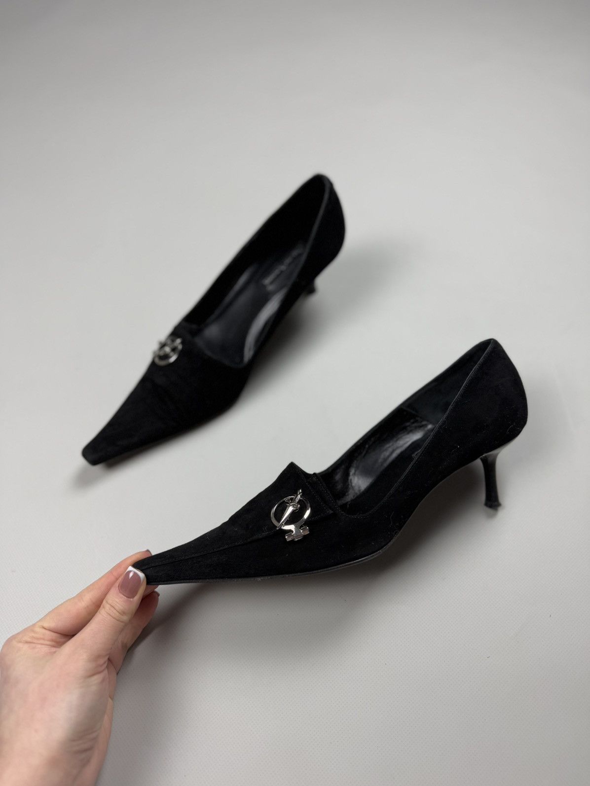 Paciotti Cesare Paciotti Dagger Suede Ladies Heels Size 39 / US 8 Size US 8 / IT 38 - 14 Thumbnail