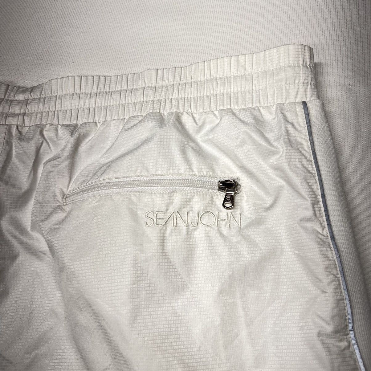 Sean John Sean John Pants White Drawstring Baggy Track 3M Y2K Retro Size US 36 / EU 52 - 16 Thumbnail