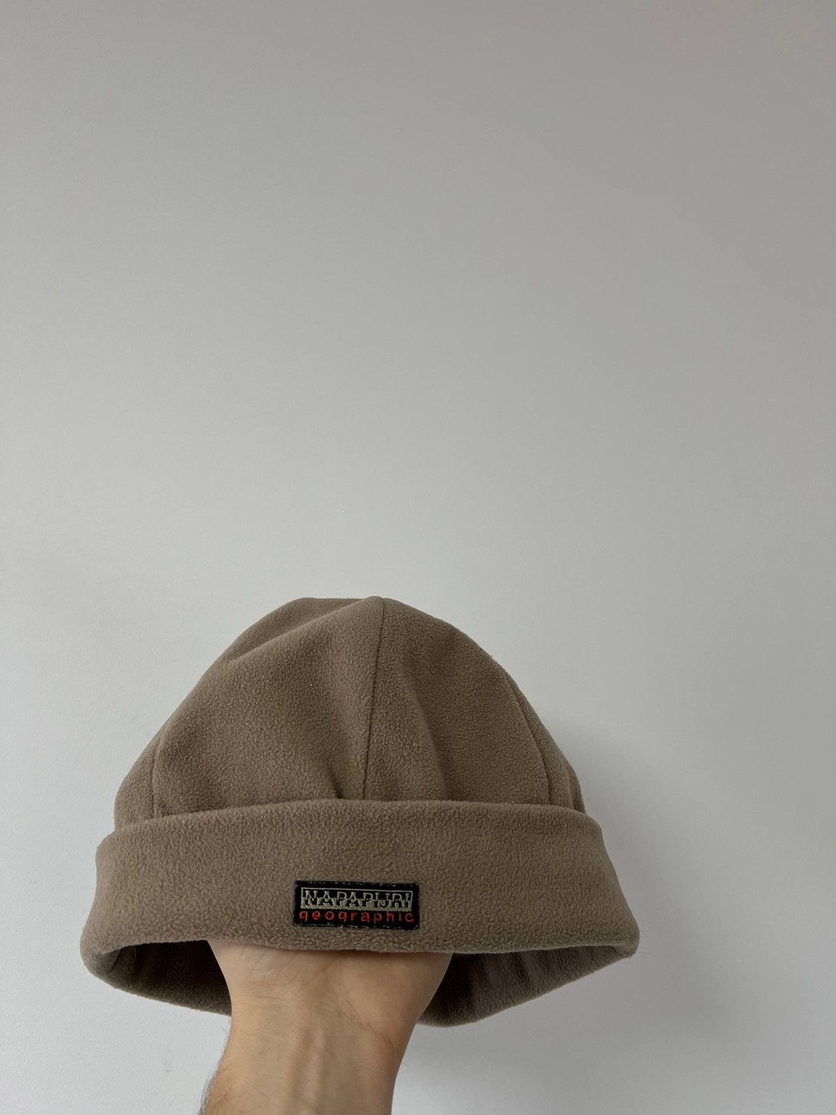 Napapijri Vintage Napapijri Geographic Fleece Hat Travel Mountain OS Size ONE SIZE - 2 Thumbnail