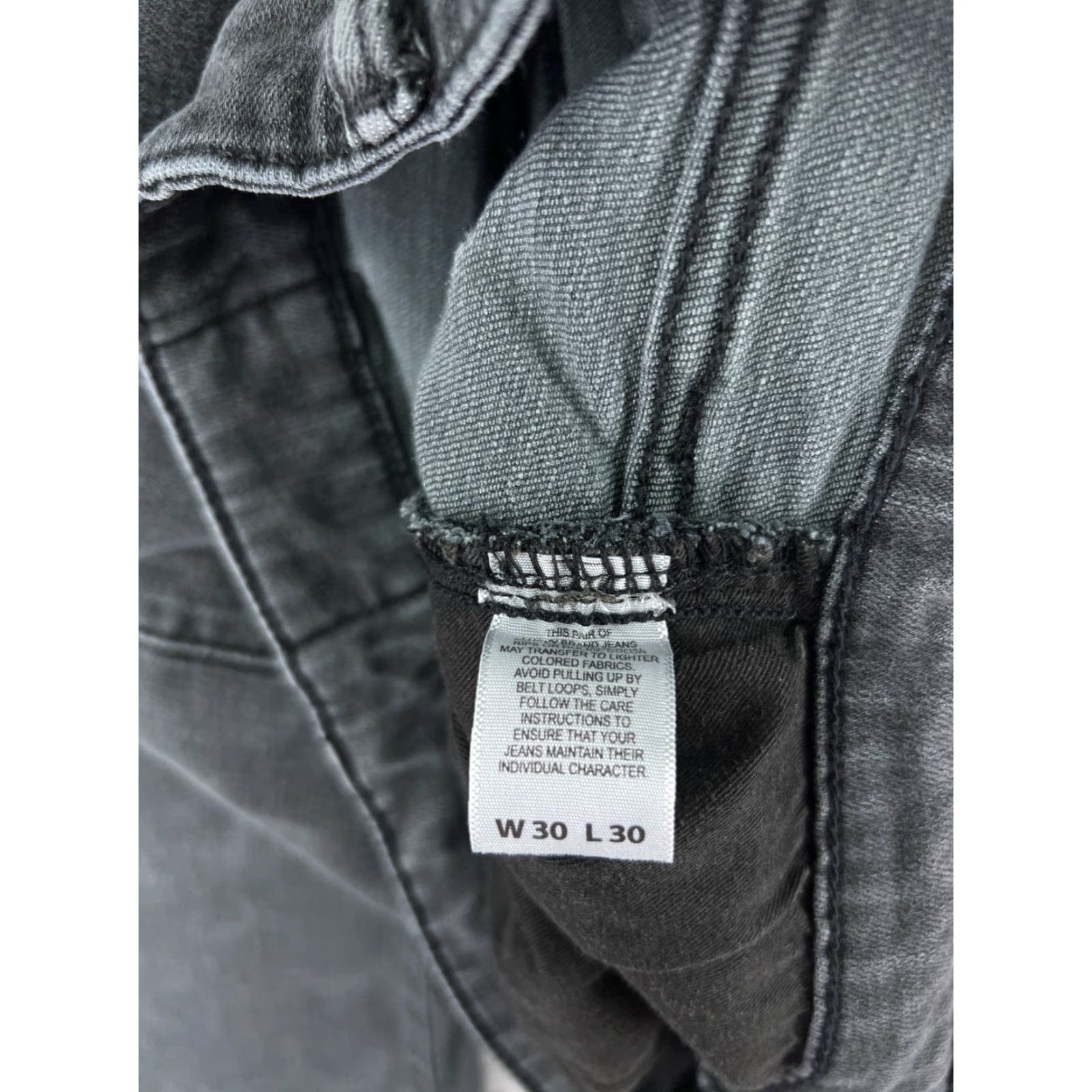 Lucky Brand Lucky Brand Women's Black Denim Tapered Jeans Medium Rise Cotton Blend 26 Inseam 30 W Size 30" / US 8 / IT 44 - 5 Thumbnail