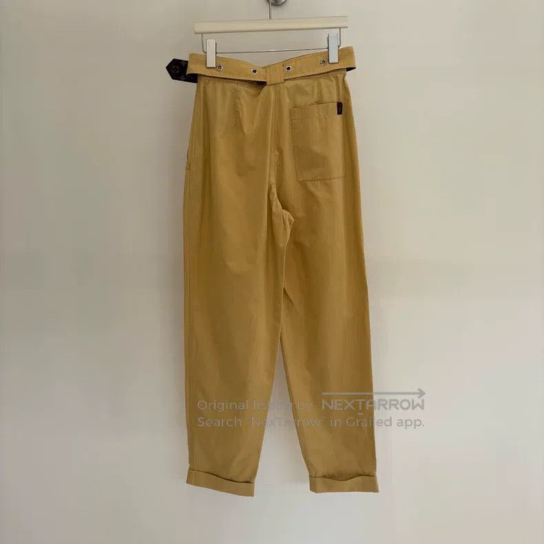 Louis Vuitton Louis Vuitton Khaki full logo belt slacks pants Size US 36 / EU 52 - 2 Thumbnail