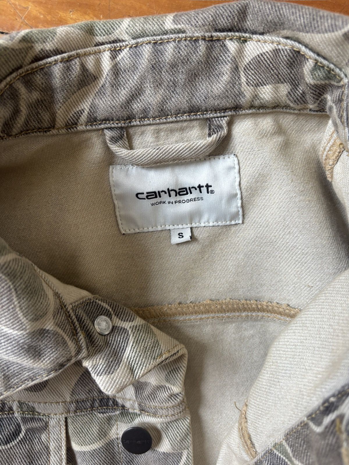 Carhartt Carhatt WIP Womens Denim Jacket Camo Duck Size S / US 4 / IT 40 - 4 Thumbnail