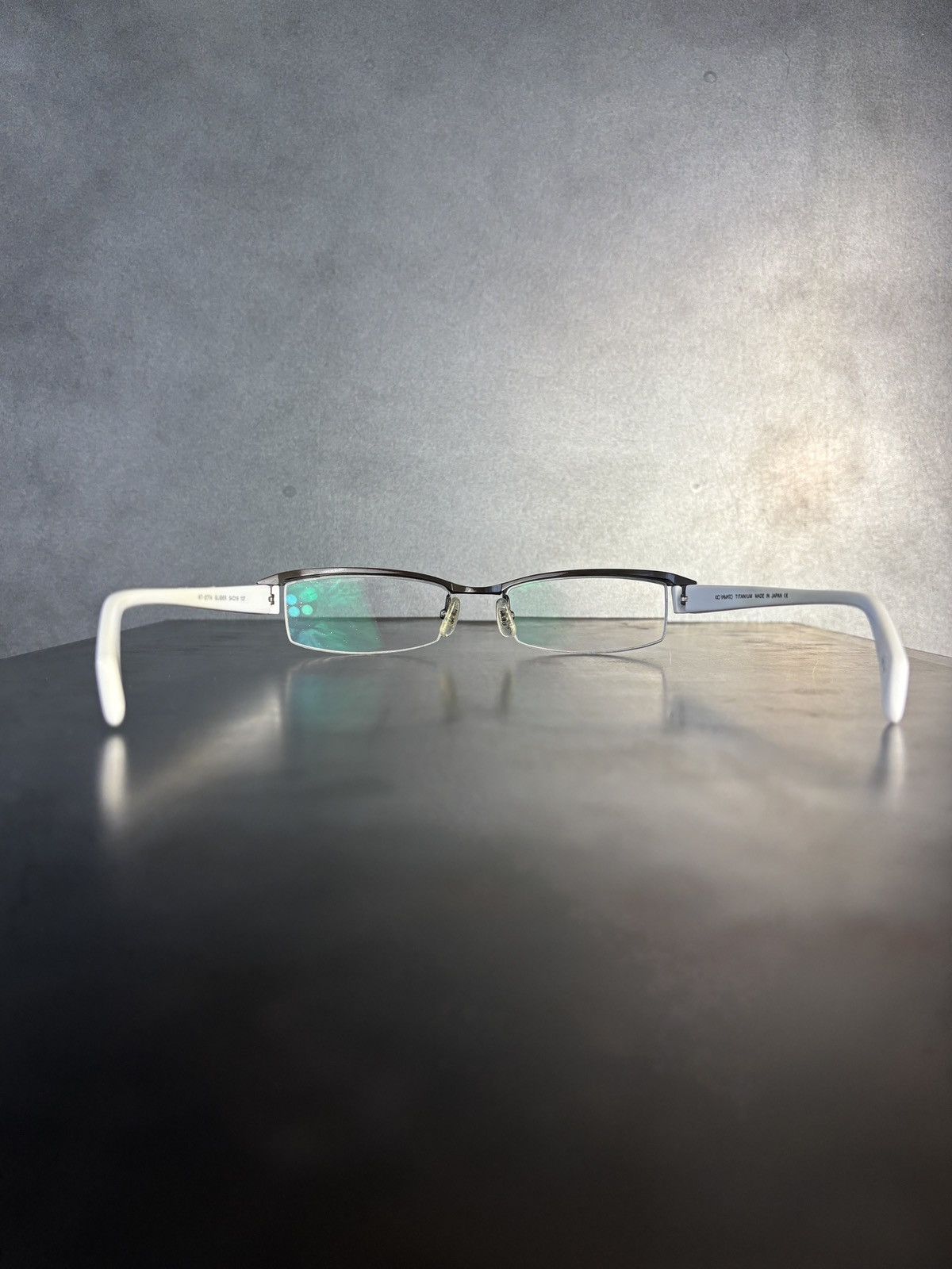 Japanese Brand × Other Y2K Kio Yamato Japan Titanium Glider Glasses HalfRim KT-277A Size ONE SIZE - 8 Thumbnail