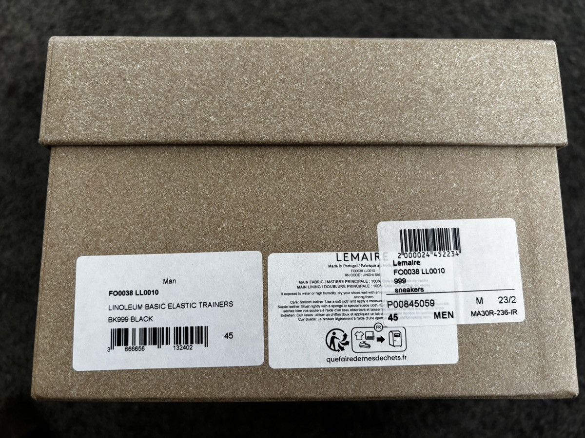 Lemaire Lemaire linoleum slip on sneaker, 45 Size US 12 / EU 45 - 5 Thumbnail